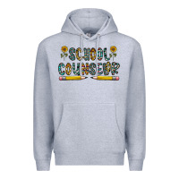 Heather Grey school counselor Premium Hoodie - CowhideDigitalArt