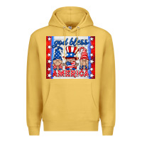 Antique Gold god bless America gnomes Premium Hoodie - HRA Design Shop