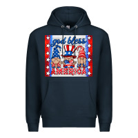 Navy god bless America gnomes Premium Hoodie - HRA Design Shop