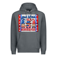 Rock god bless America gnomes Premium Hoodie - HRA Design Shop
