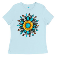 Gemstone Sunflower Ladies Tee | Teevron