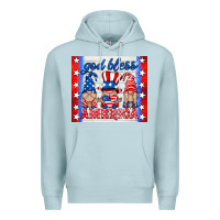 Blue Mist god bless America gnomes Premium Hoodie - HRA Design Shop