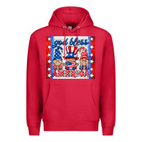 God Bless America Gnomes Premium Hoodie | Teevron