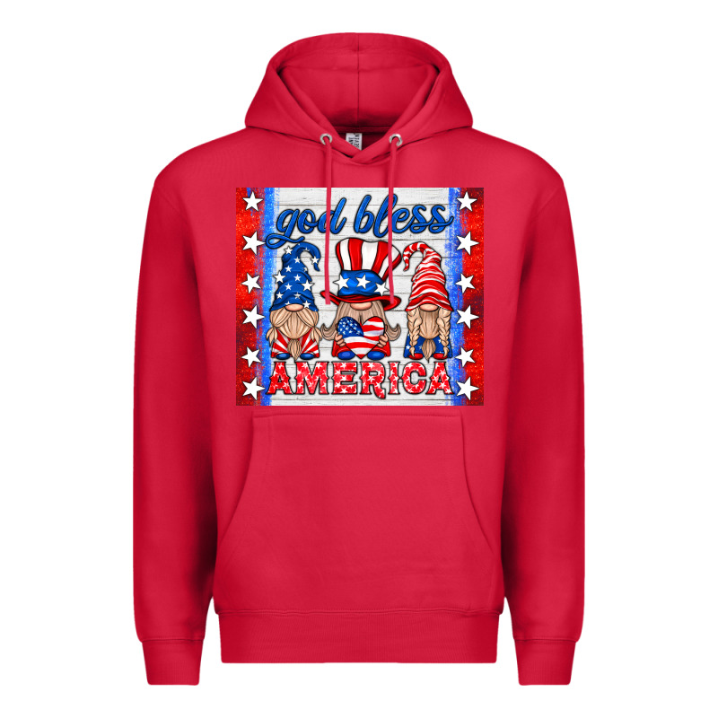God Bless America Gnomes Premium Hoodie by HRA Design Shop | Teevron