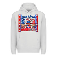 Dove Grey god bless America gnomes Premium Hoodie - HRA Design Shop