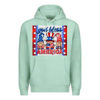Seafoam god bless America gnomes Premium Hoodie - HRA Design Shop