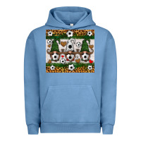 Pigment Pebble Blue soccer gnome Urban Hoodie - HRA Design Shop