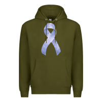 Army Green stomach cancer ribbon fa element Premium Hoodie - FaDigitalArtStudio