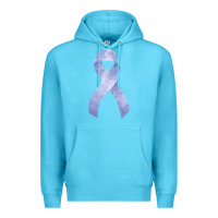 Ocean Blue stomach cancer ribbon fa element Premium Hoodie - FaDigitalArtStudio