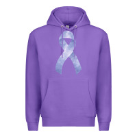 Purple stomach cancer ribbon fa element Premium Hoodie - FaDigitalArtStudio