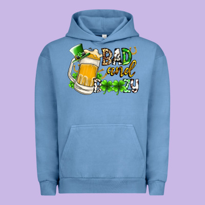 Bad And Boozy Urban Hoodie Designed By Racoondesign