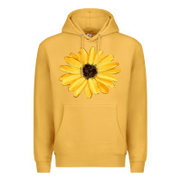Mustard sunflower Premium Hoodie - FaDigitalArtStudio