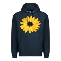 Navy sunflower Premium Hoodie - FaDigitalArtStudio