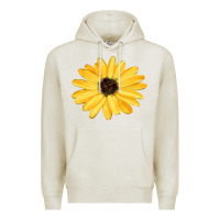 Oatmeal Heather sunflower Premium Hoodie - FaDigitalArtStudio