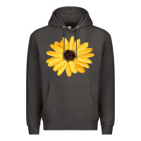 Smoke sunflower Premium Hoodie - FaDigitalArtStudio