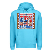 Ocean Blue all american gnomes Premium Hoodie - HRA Design Shop