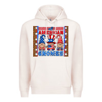 Pale Pink all american gnomes Premium Hoodie - HRA Design Shop