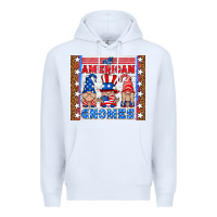 White all american gnomes Premium Hoodie - HRA Design Shop