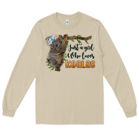 Mushroom just a girl who loves koalas Long Sleeve Tee - BarkalooDesign