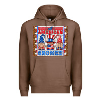 Chestnut all american gnomes Premium Hoodie - HRA Design Shop