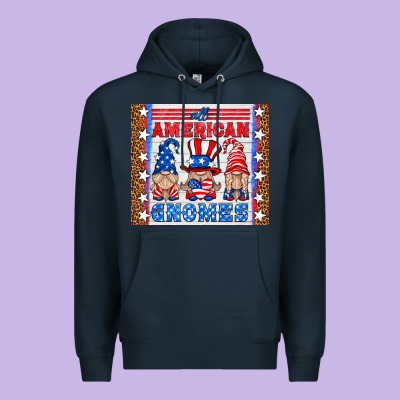 All American Gnomes Premium Hoodie Designed By Hra Design Shop