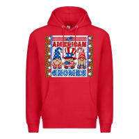 Red all american gnomes Premium Hoodie - HRA Design Shop
