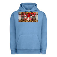 Pigment Pebble Blue american football gnome license plate Urban Hoodie - HRA Design Shop