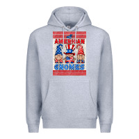 Heather Grey all american gnomes air freshener Premium Hoodie - HRA Design Shop