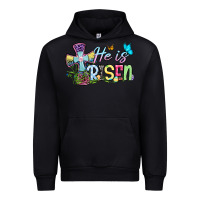 Black Easter Day He is risen Urban Hoodie - OliviaCreatesArt