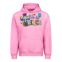 Fuchsia Pink Easter Day He is risen Urban Hoodie - OliviaCreatesArt