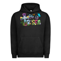 Pigment Black Easter Day He is risen Urban Hoodie - OliviaCreatesArt