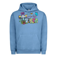 Pigment Pebble Blue Easter Day He is risen Urban Hoodie - OliviaCreatesArt
