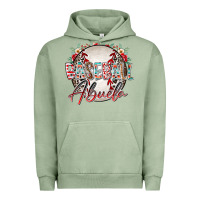 Pigment Oil Green baseball abuela Urban Hoodie - RacoonDesign