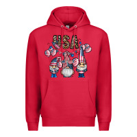 Cardinal usa america gnome Premium Hoodie - CowhideDigitalArt