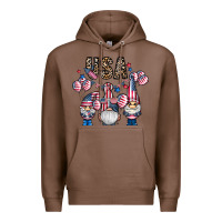 Chestnut usa america gnome Premium Hoodie - CowhideDigitalArt
