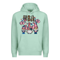 Seafoam usa america gnome Premium Hoodie - CowhideDigitalArt