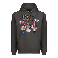 Smoke usa america gnome Premium Hoodie - CowhideDigitalArt