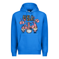 True Royal usa america gnome Premium Hoodie - CowhideDigitalArt