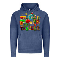 Vintage Denim christmas jolly teachers Vintage Hoodie - AdoDesignShop