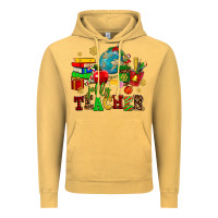 Vintage Mustard christmas jolly teachers Vintage Hoodie - AdoDesignShop