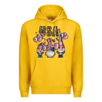 Lemon usa america gnome Premium Hoodie - CowhideDigitalArt