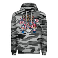 Slate Camo usa america gnome Premium Hoodie - CowhideDigitalArt