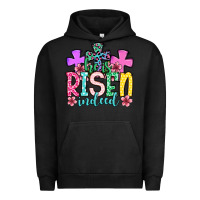 Pigment Black Easter Day He is risen indeed Urban Hoodie - OliviaCreatesArt