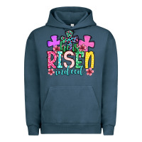 Pigment Midnight Navy Easter Day He is risen indeed Urban Hoodie - OliviaCreatesArt
