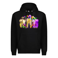 Black mardi gras tooth Premium Hoodie - RacoonDesign