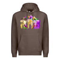 Coffee mardi gras tooth Premium Hoodie - RacoonDesign