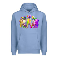 Colony Blue mardi gras tooth Premium Hoodie - RacoonDesign