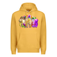 Mustard mardi gras tooth Premium Hoodie - RacoonDesign
