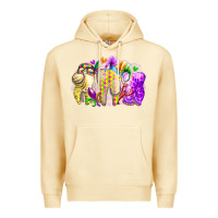Pina Colada mardi gras tooth Premium Hoodie - RacoonDesign