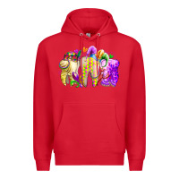 Red mardi gras tooth Premium Hoodie - RacoonDesign